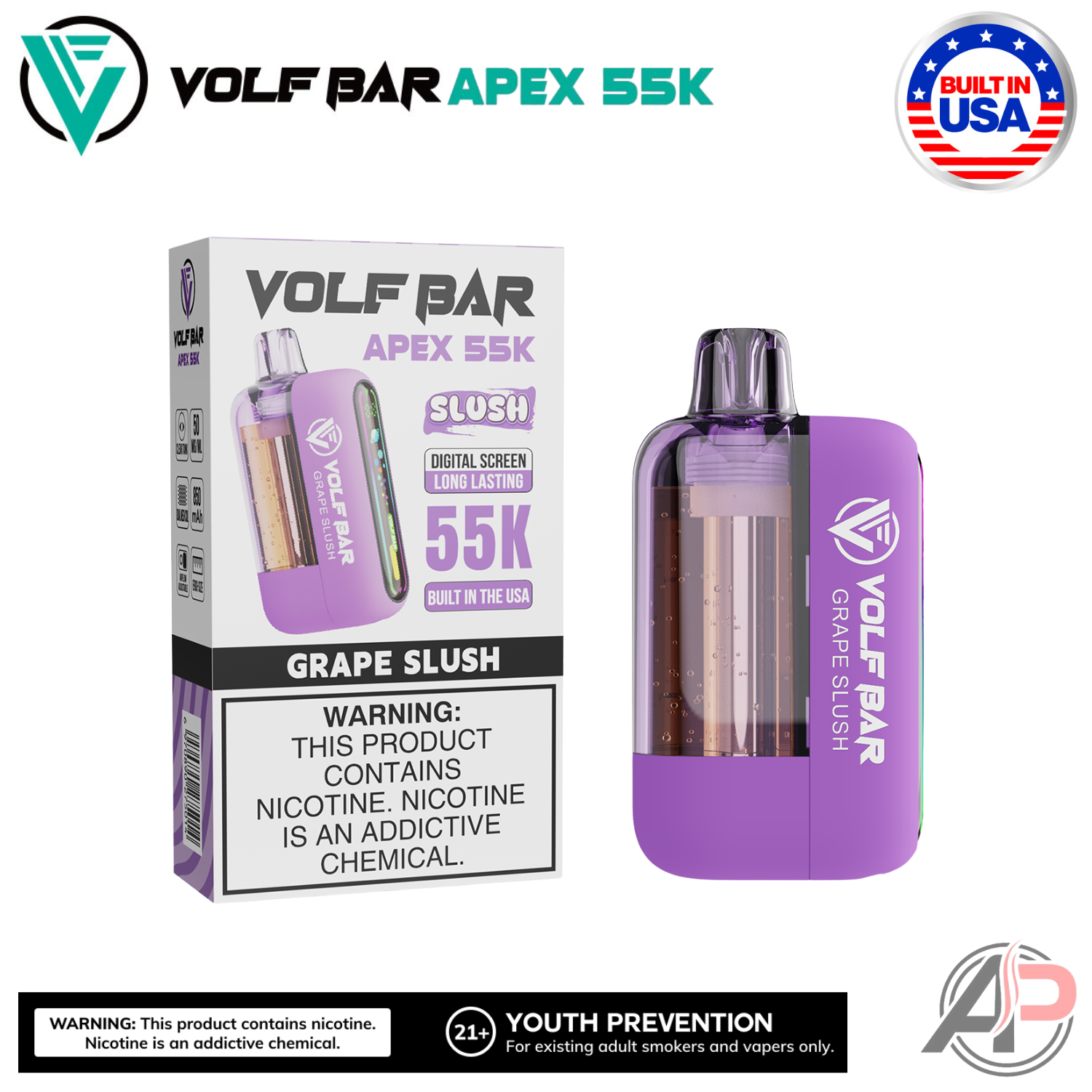 Volf Bar Apex 55,000 Puffs Disposable Vape Device