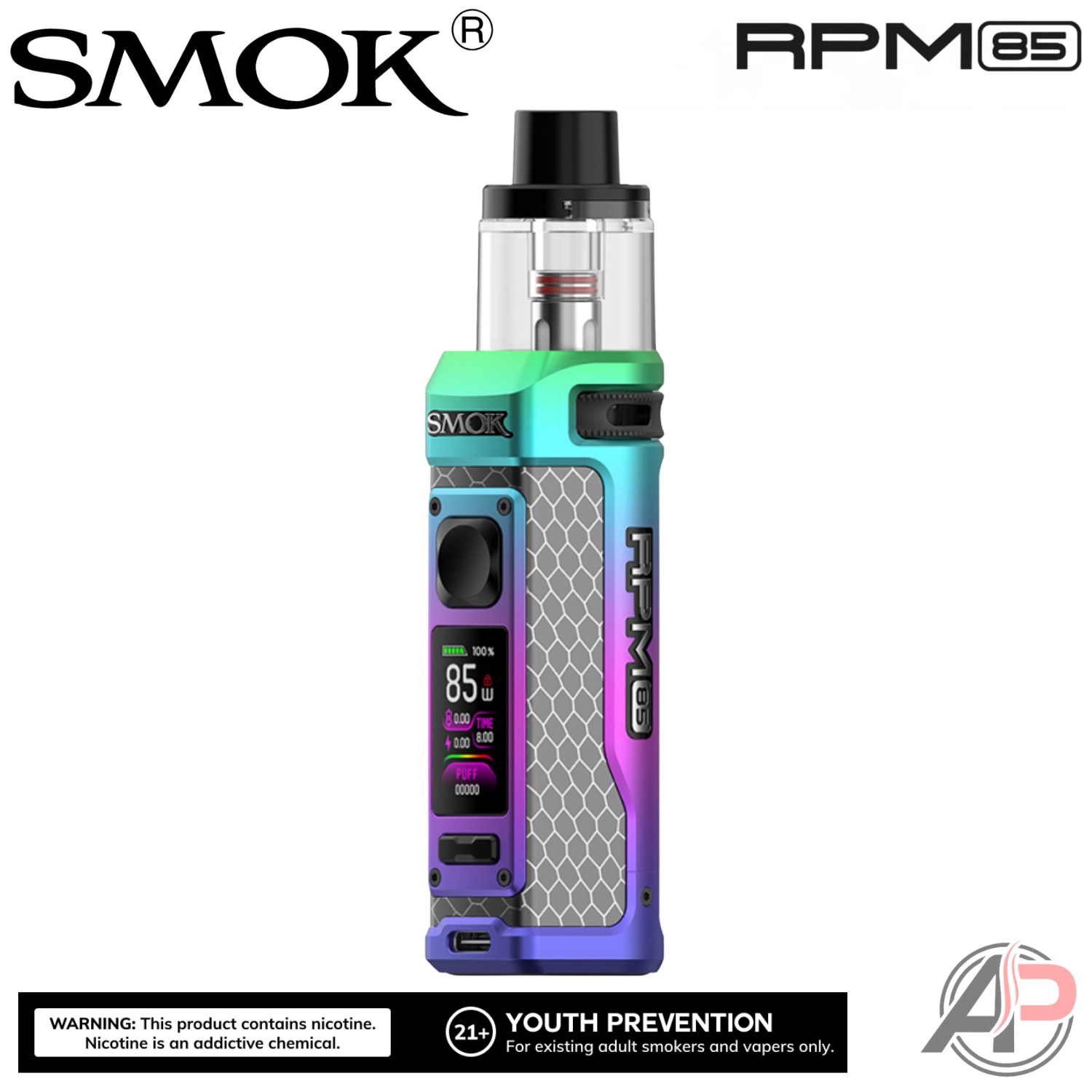 Smok Rpm 85W Pod Mod System Vape Starter Kit Apvs Smok Rpm 85W Pod Mod System Vape Starter Kit Apvs