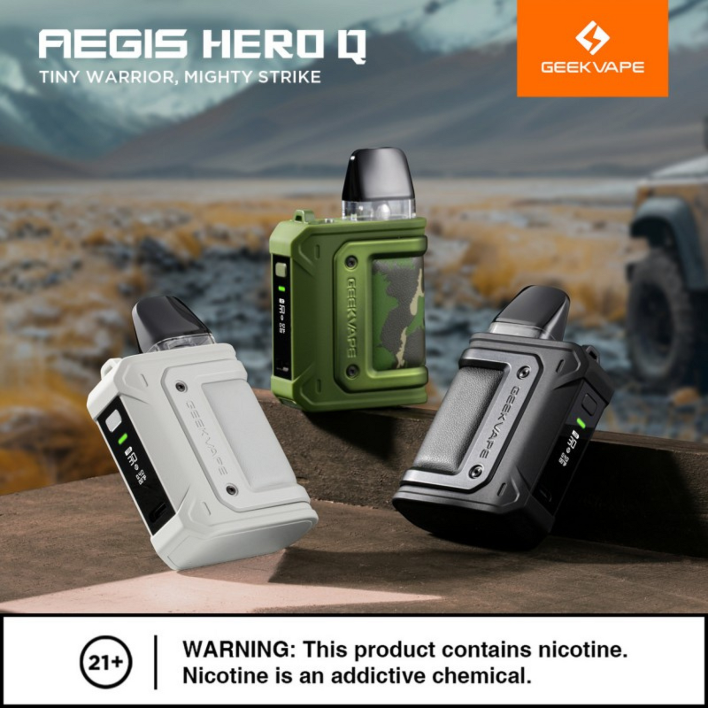 Geek Vape Aegis Hero Q 30W Pod System Starter Kit Device