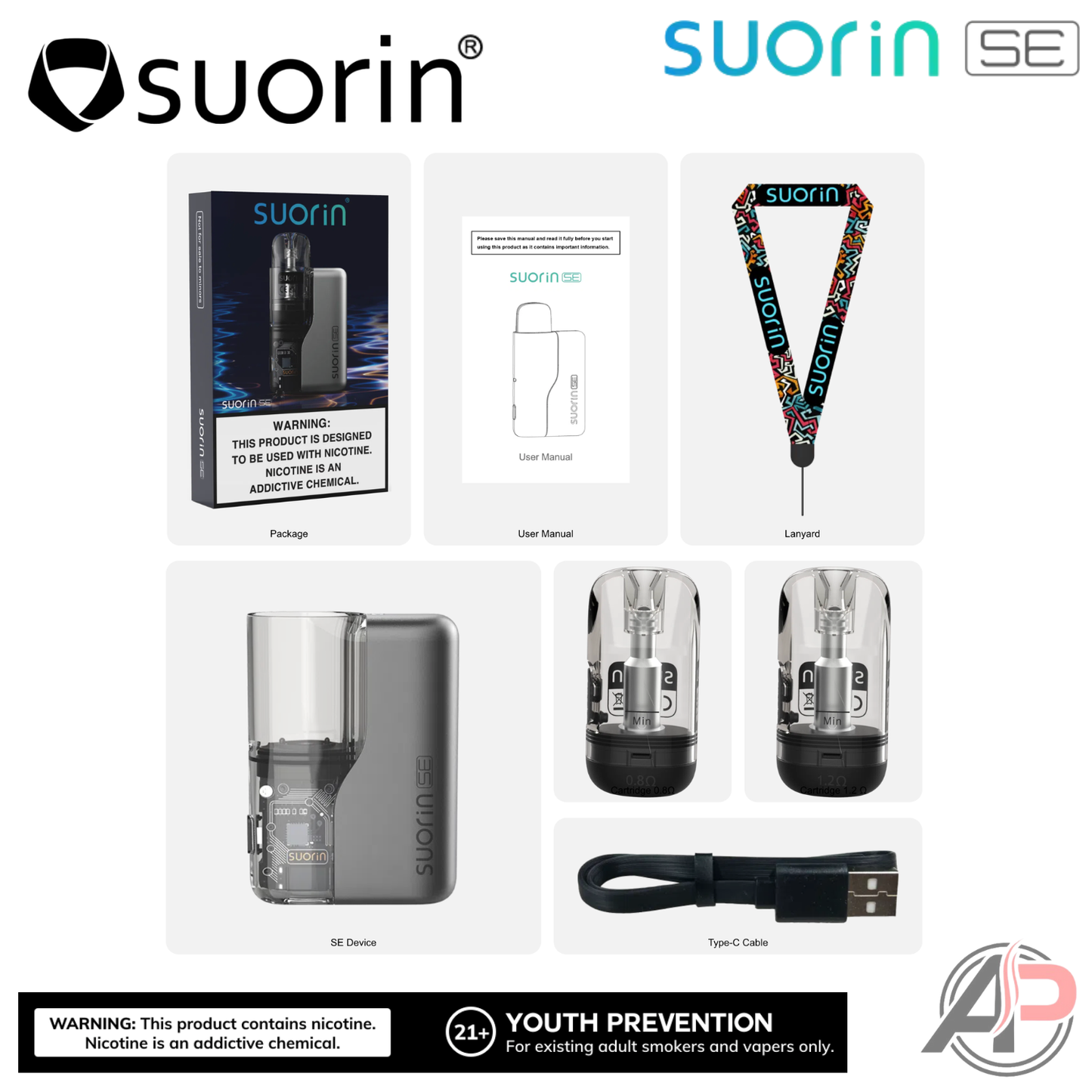 Suorin SE 15w Pod System Starter kit Device