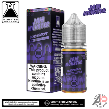 Blackberry E-Liquid By Jam Monster Vape Labs 100mL Apvs Blackberry E-Liquid By Jam Monster Vape Labs 100mL Apvs
