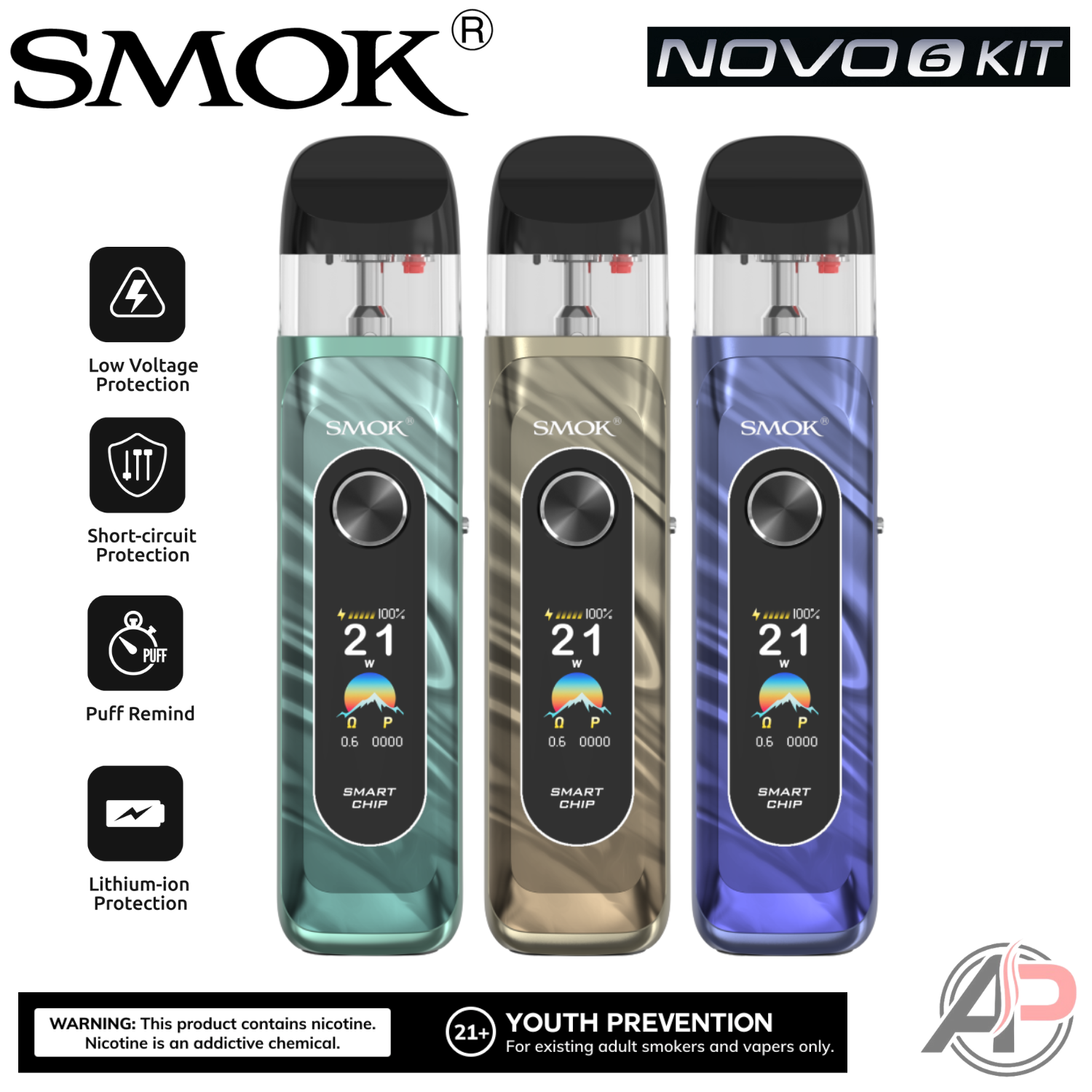 Smok Novo 6 Pod System Starter Kit Device