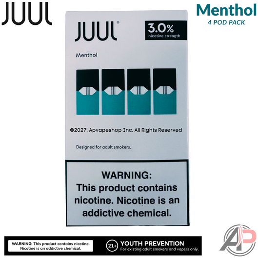 JUUL Pods Menthol 4 Pod Pack Menthol 3.0%