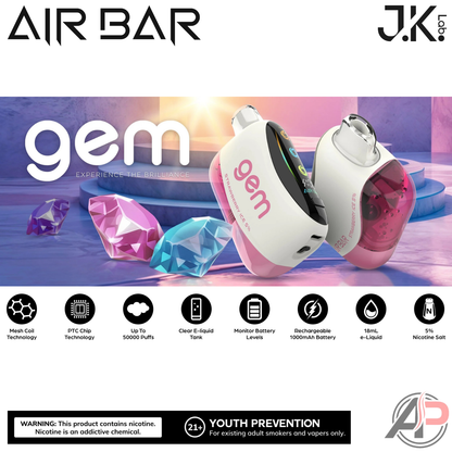 Air Bar Gem 50k Puffs Disposable Vape Device