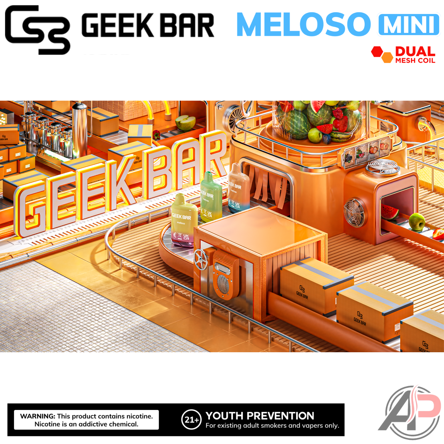 Geek Bar Meloso Mini 1500 Puffs Disposable Vape Device