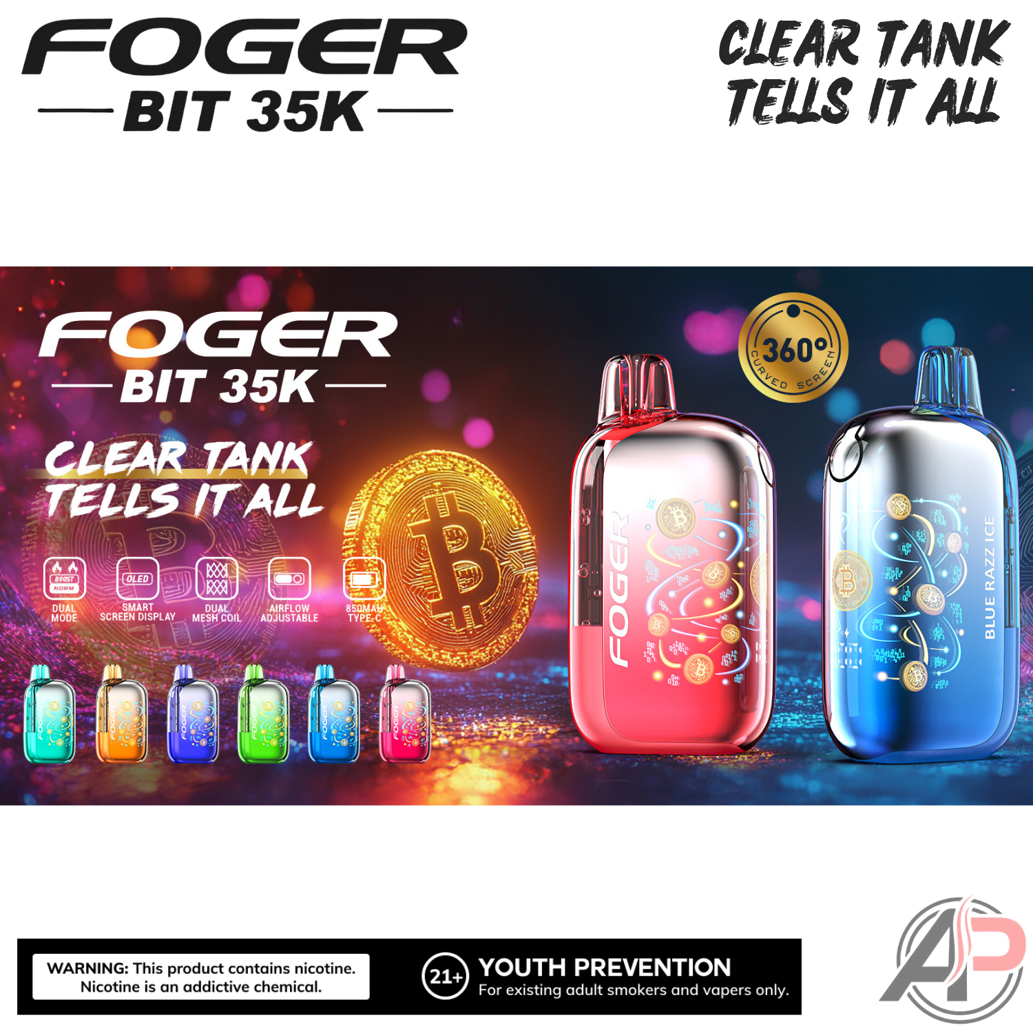 Foger Vape Tanks Foger Bit 35k Puffs Disposable Vape Device Apvs Foger Vape Tanks Foger Bit 35k Puffs Disposable Vape Device Apvs