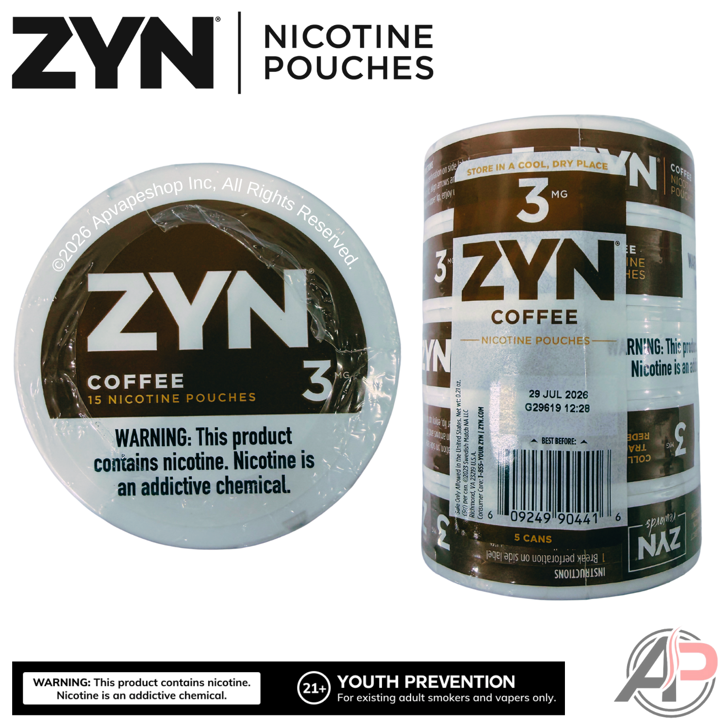 Zyn Nicotine Pouches Coffee 3mg
