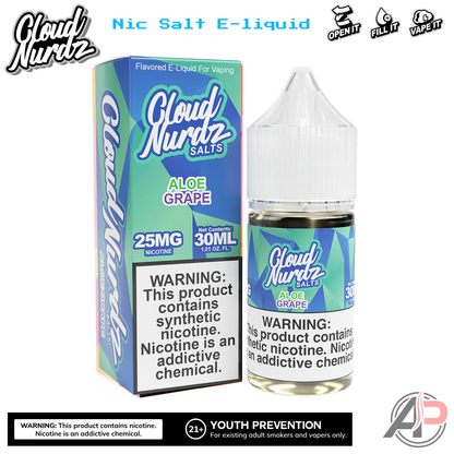 Cloud Nurdz Aloe Grape E-Liquid 100mL