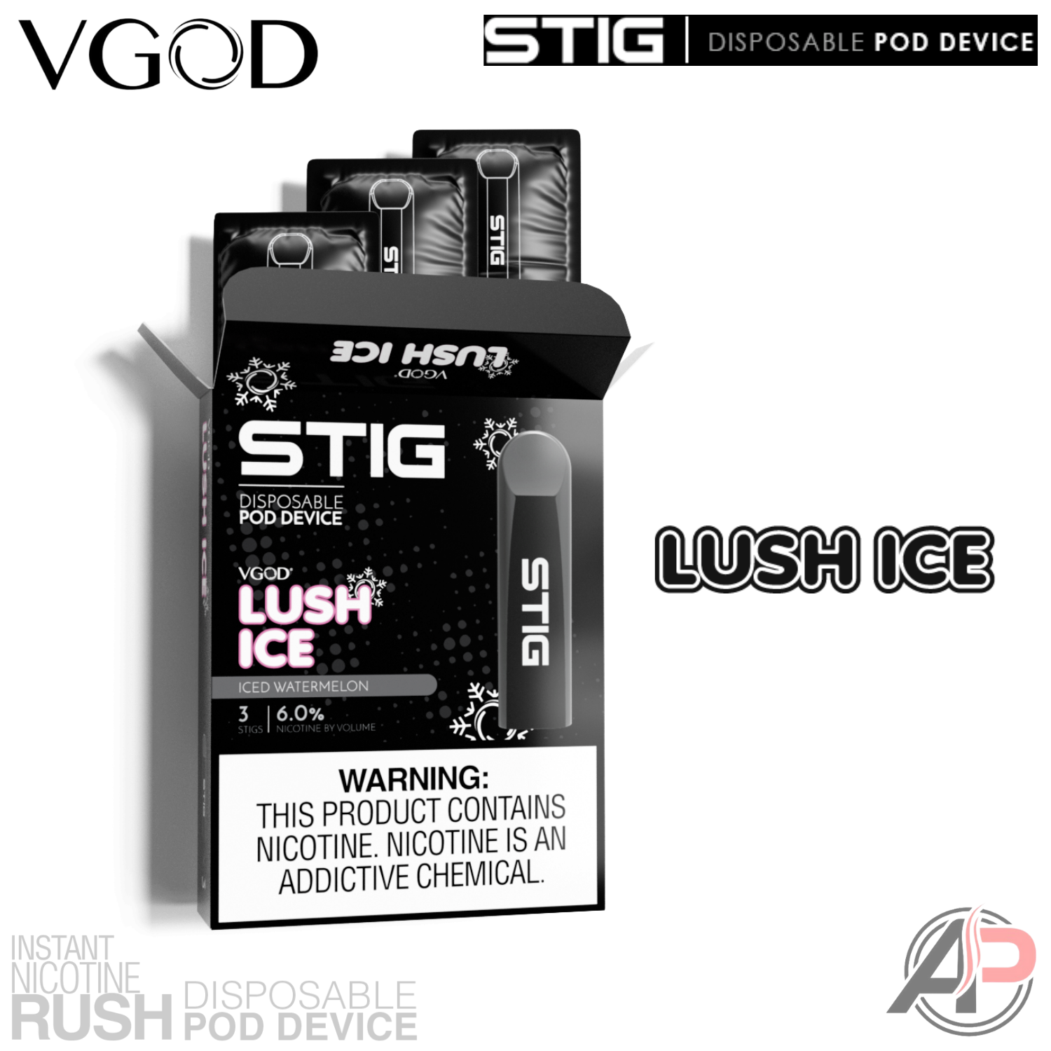 Vgod Stig Disposable Vape Device 3 Pack