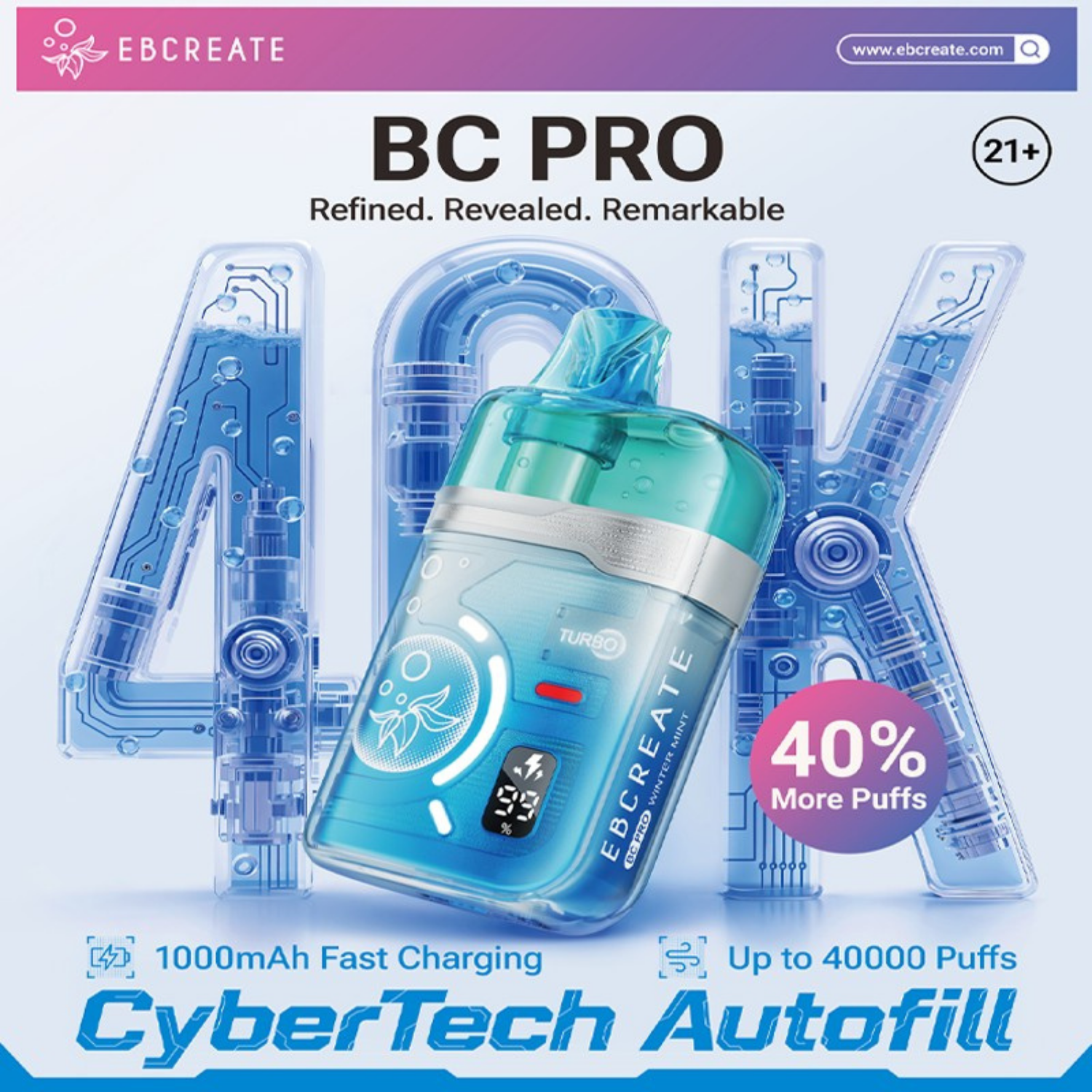 Ebcreate BC Pro 40000 Puffs Disposable Vape Device Apvs Ebcreate BC Pro 40000 Puffs Disposable Vape Device Apvs