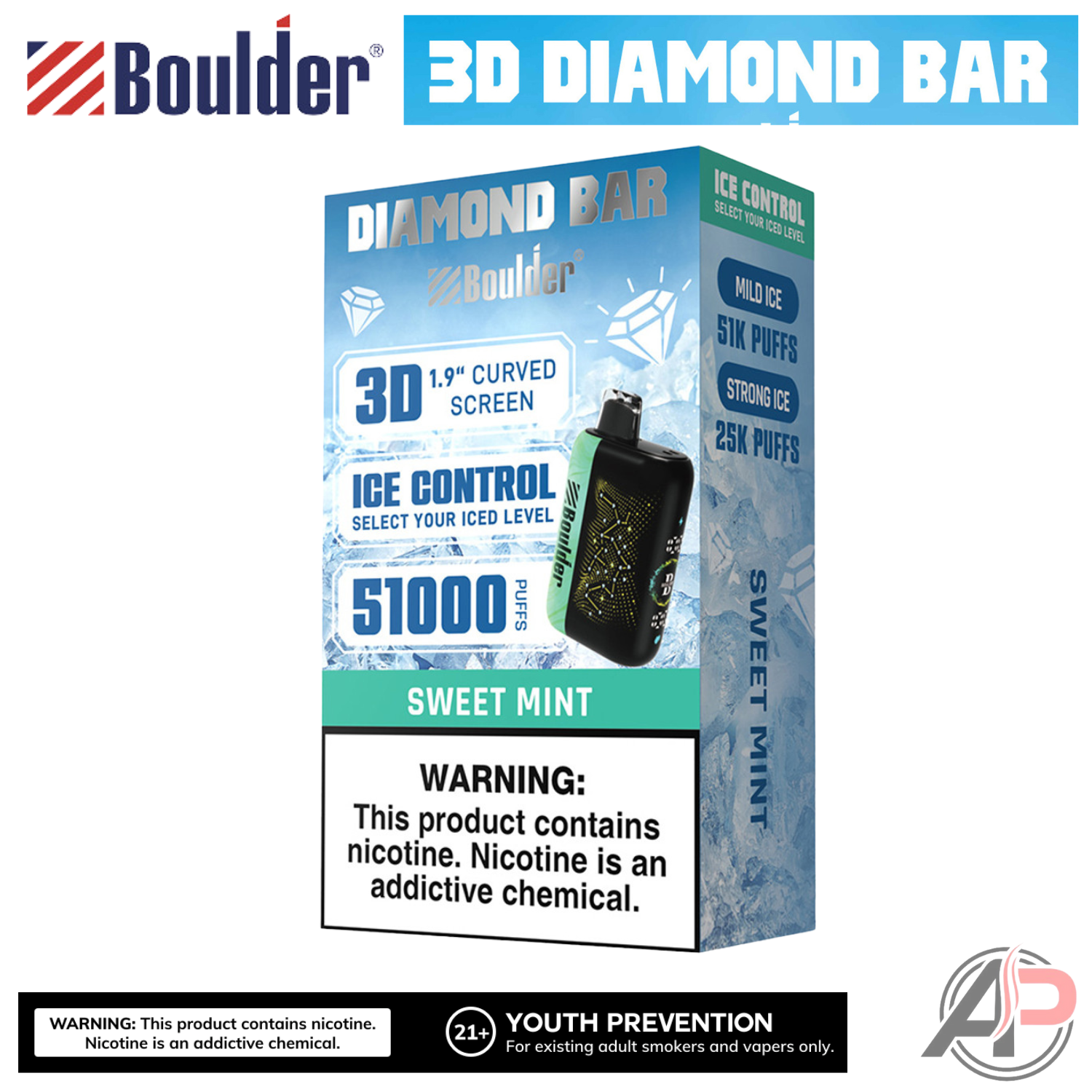 Boulder Diamond Bar 51000 Puffs Disposable Vape Device Apvs Boulder Diamond Bar 51000 Puffs Disposable Vape Device Apvs