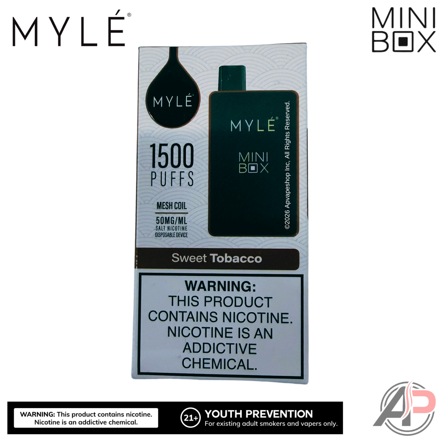 Myle Mini Box 1500 Puffs Disposable Vape Device