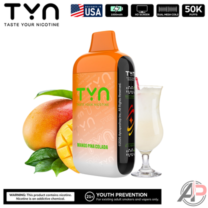 Tyn 50000 Puffs Disposable Vape Device Mango Pina Colada