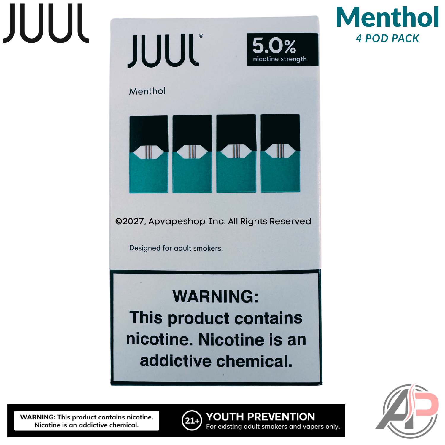 JUUL Pods Menthol 4 Pod Pack Menthol 5.0%
