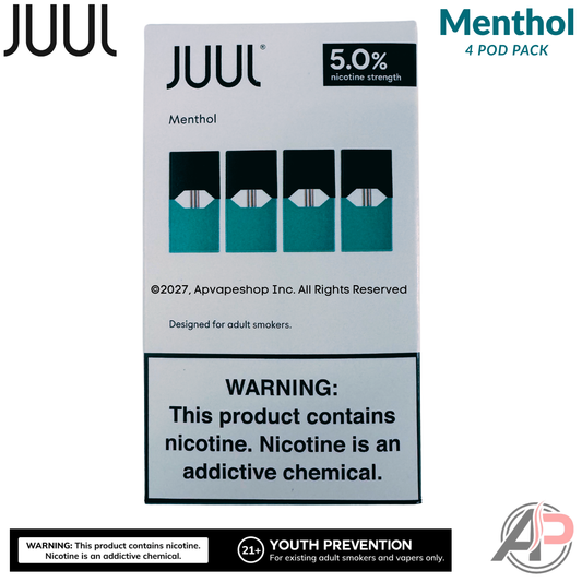 JUUL Pods Menthol 4 Pod Pack Menthol 5.0%