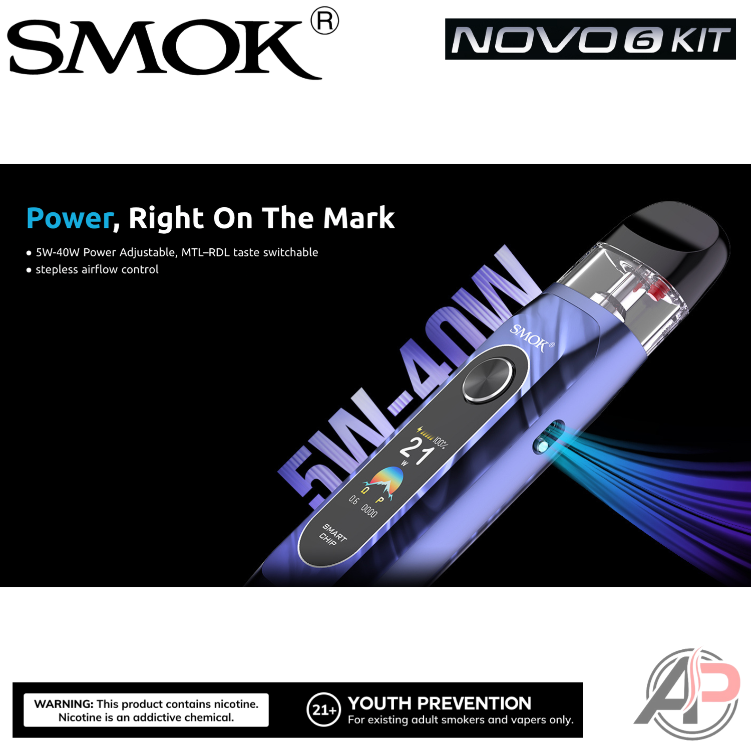 Smok Novo 6 Pod System Starter Kit Device