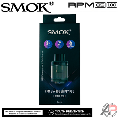 Smok RPM 85/100 Empty Replacement Pods 3 Pack