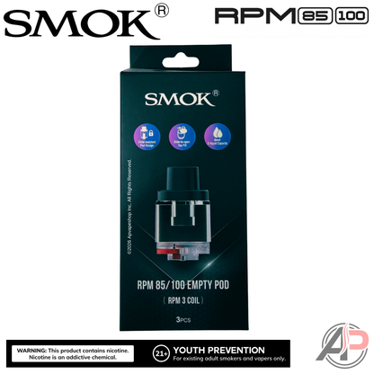 Smok RPM 85/100 Empty Replacement Pods 3 Pack