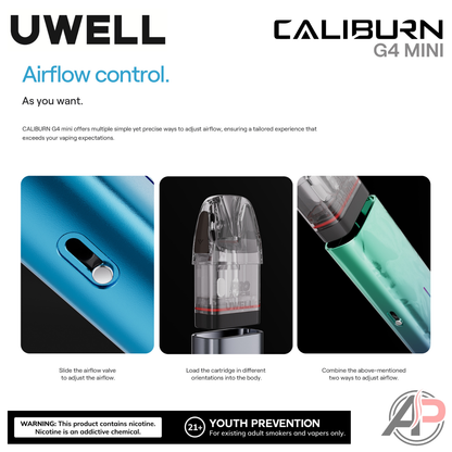 Uwell Caliburn G4 Mini Pods System Starter Kit Device