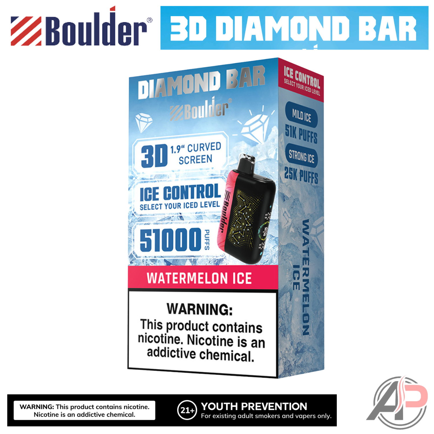 Boulder Diamond Bar 51000 Puffs Disposable Vape Device Apvs Boulder Diamond Bar 51000 Puffs Disposable Vape Device Apvs