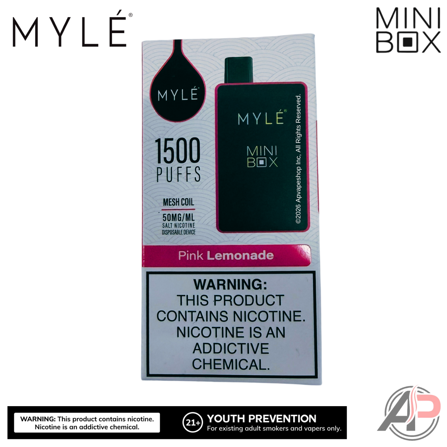Myle Mini Box 1500 Puffs Disposable Vape Device