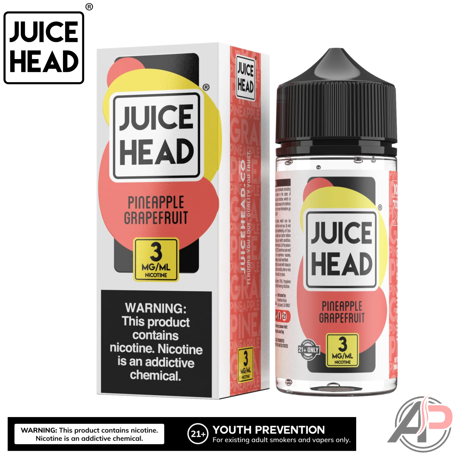 Juice Head Pineapple Grapefruit E-Liquid 100mL