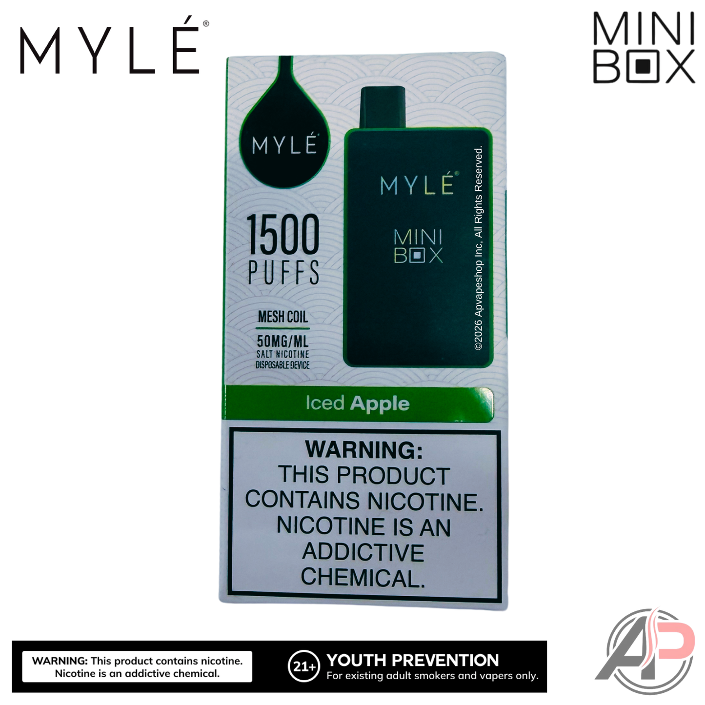Myle Mini Box 1500 Puffs Disposable Vape Device