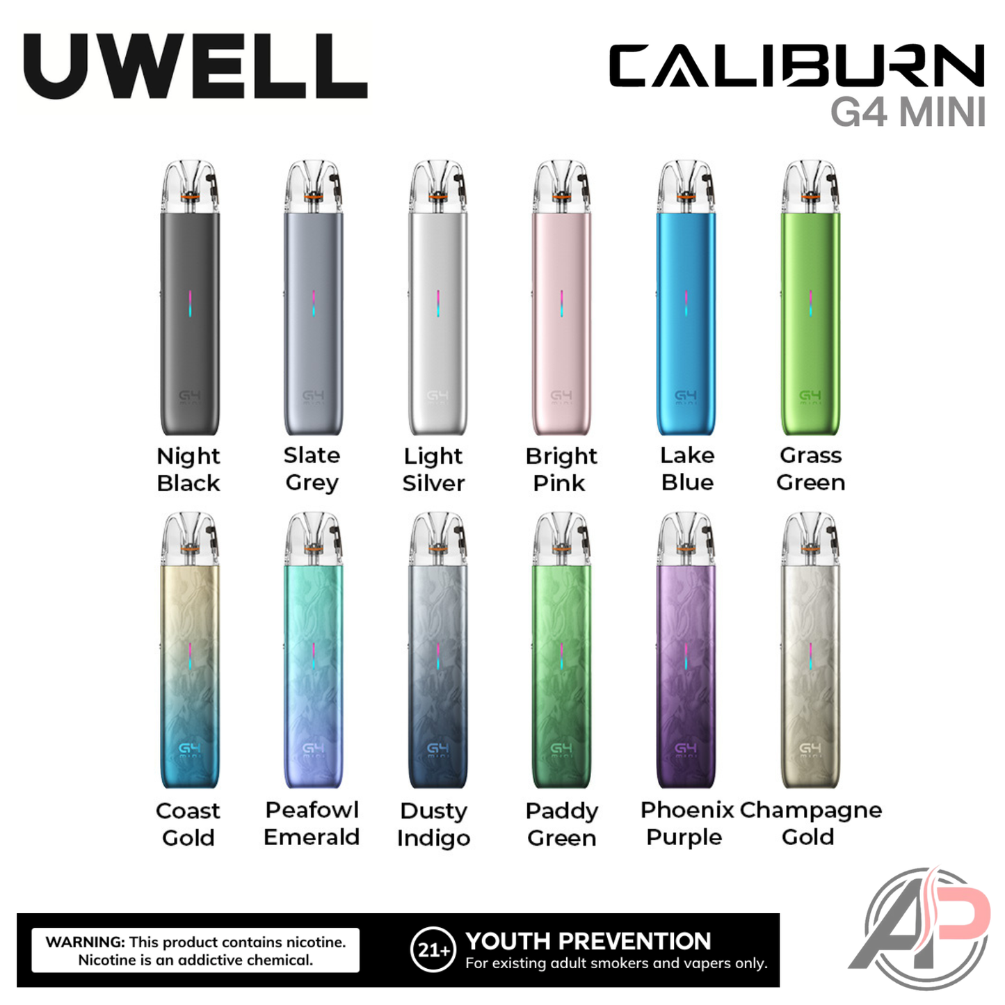 Uwell Caliburn G4 Mini Pods System Starter Kit Device