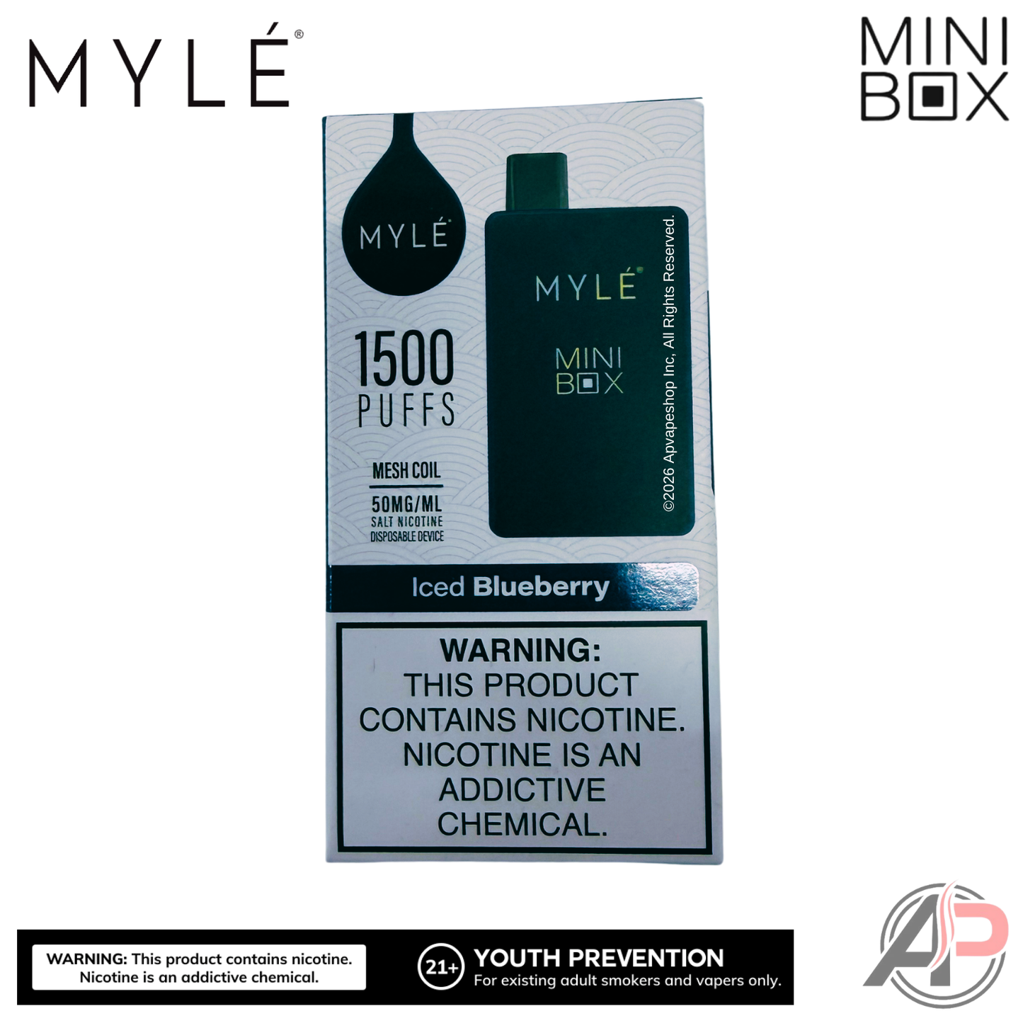 Myle Mini Box 1500 Puffs Disposable Vape Device