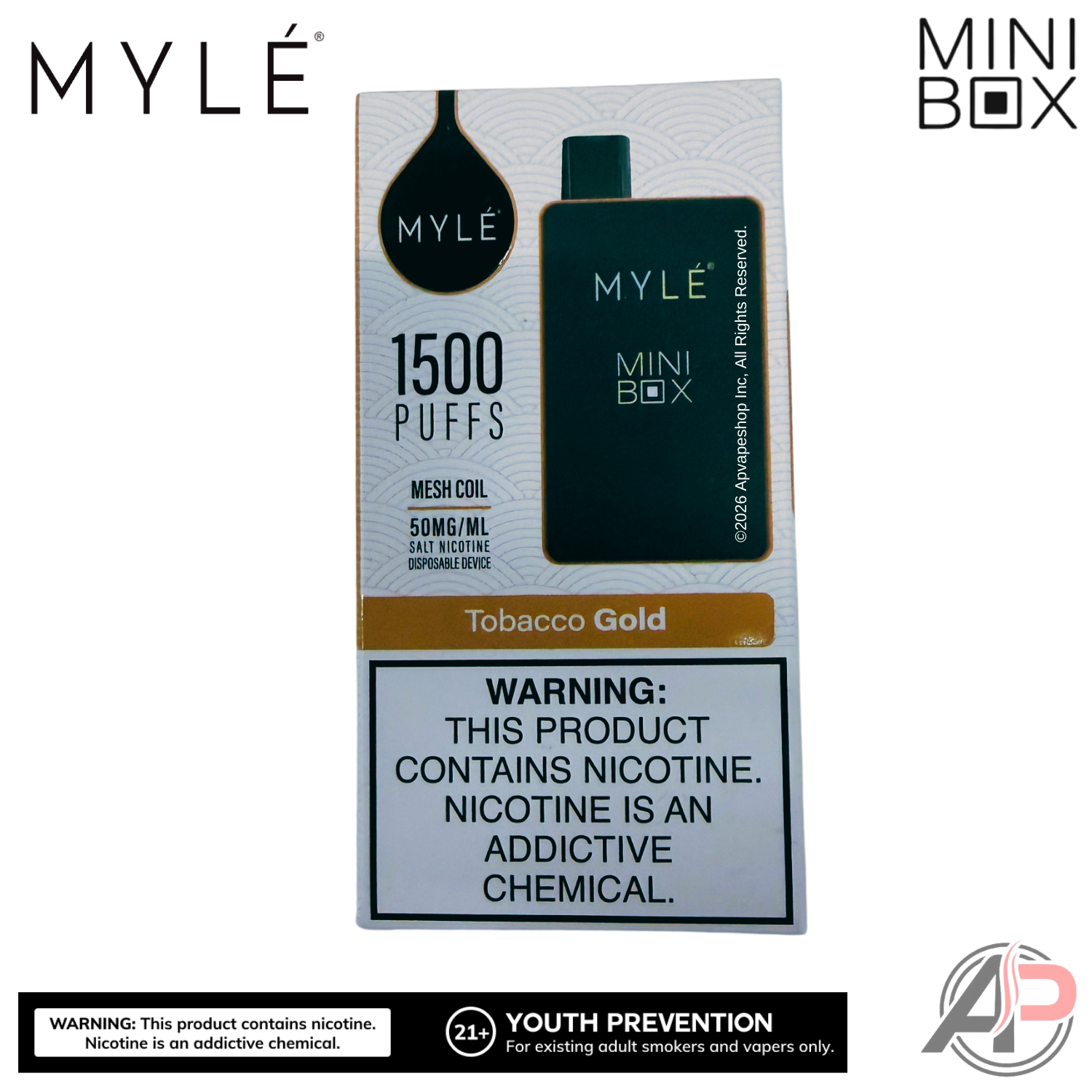 Myle Mini Box 1500 Puffs Disposable Vape Device