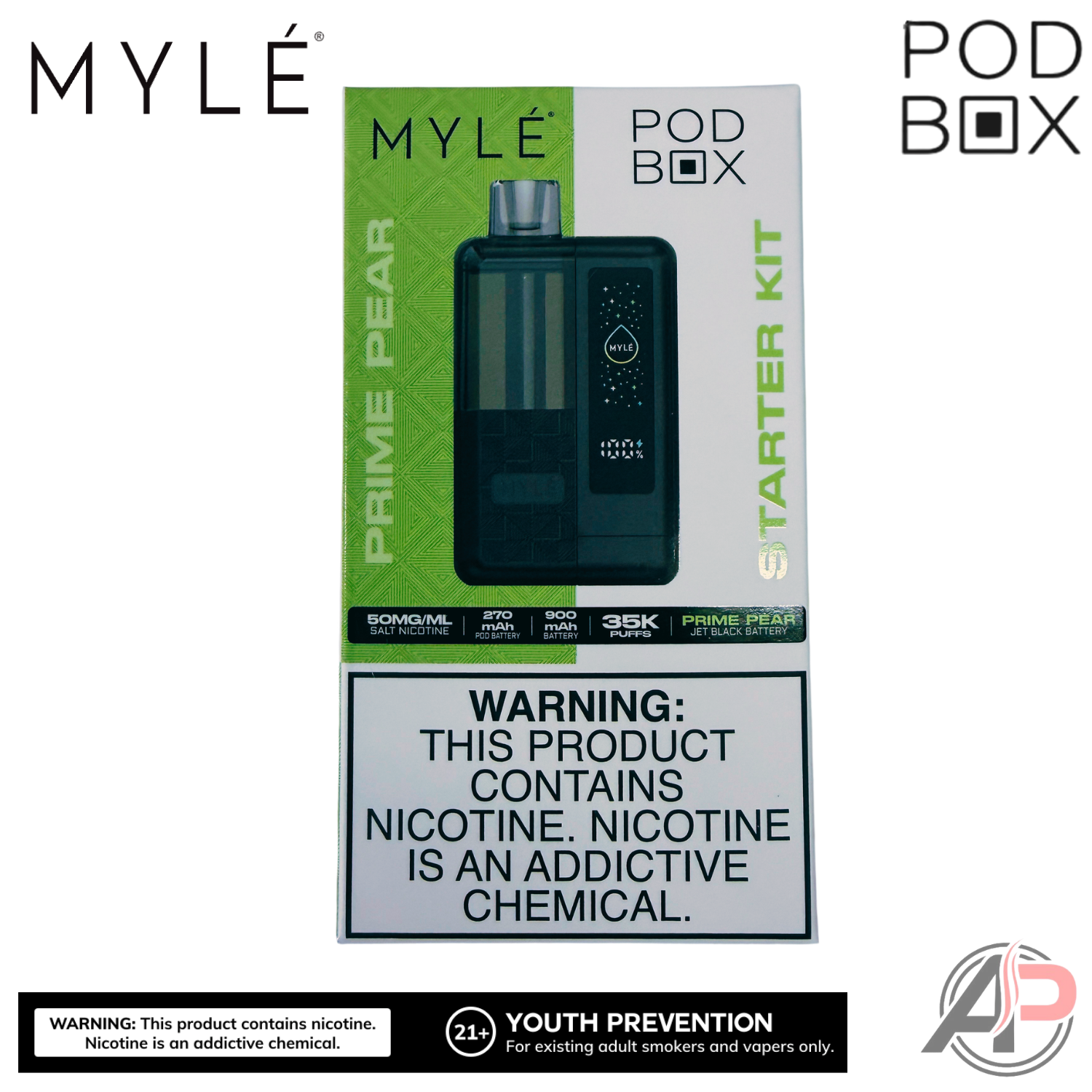 Myle Pod Box 35,000 Puffs Disposable Vape Device Kit Apvs Myle Pod Box 35,000 Puffs Disposable Vape Device Kit Apvs