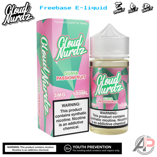 Cloud Nurdz Guava Passionfruit E-Liquid 100mL