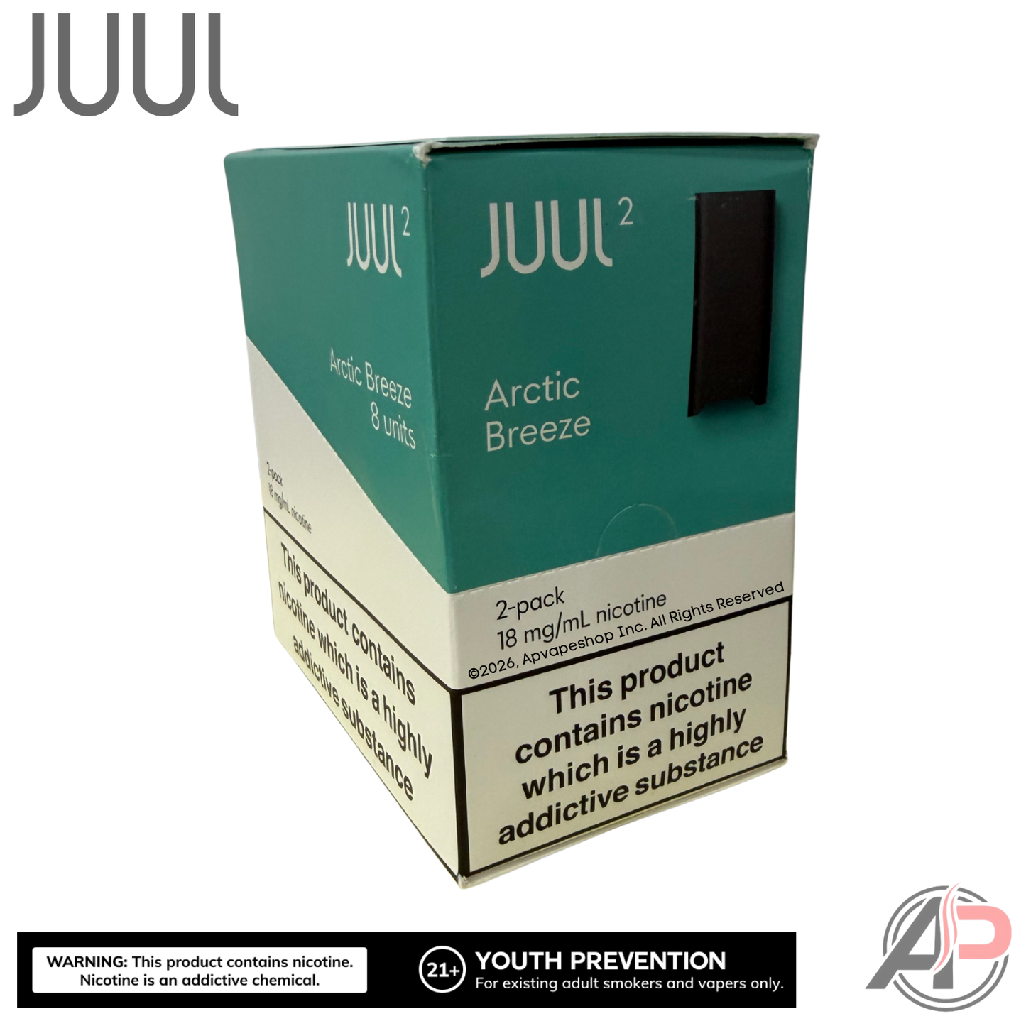 JUUL Pods Menthol Wholesale Case Juul 2 EU - Arctic Breeze 1.8% (8 Packs 2 Pods Per Pack)