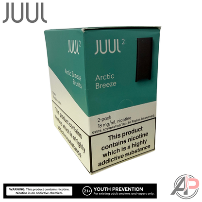 JUUL Pods Menthol Wholesale Case Juul 2 EU - Arctic Breeze 1.8% (8 Packs 2 Pods Per Pack)