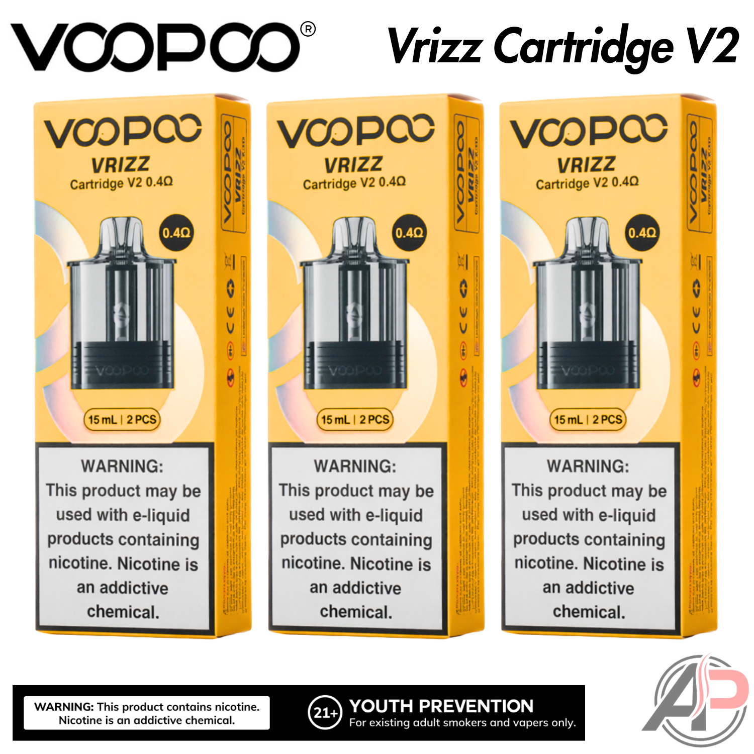 Voopoo Vrizz 2 Replacement Pod Cartridges 2 Pack