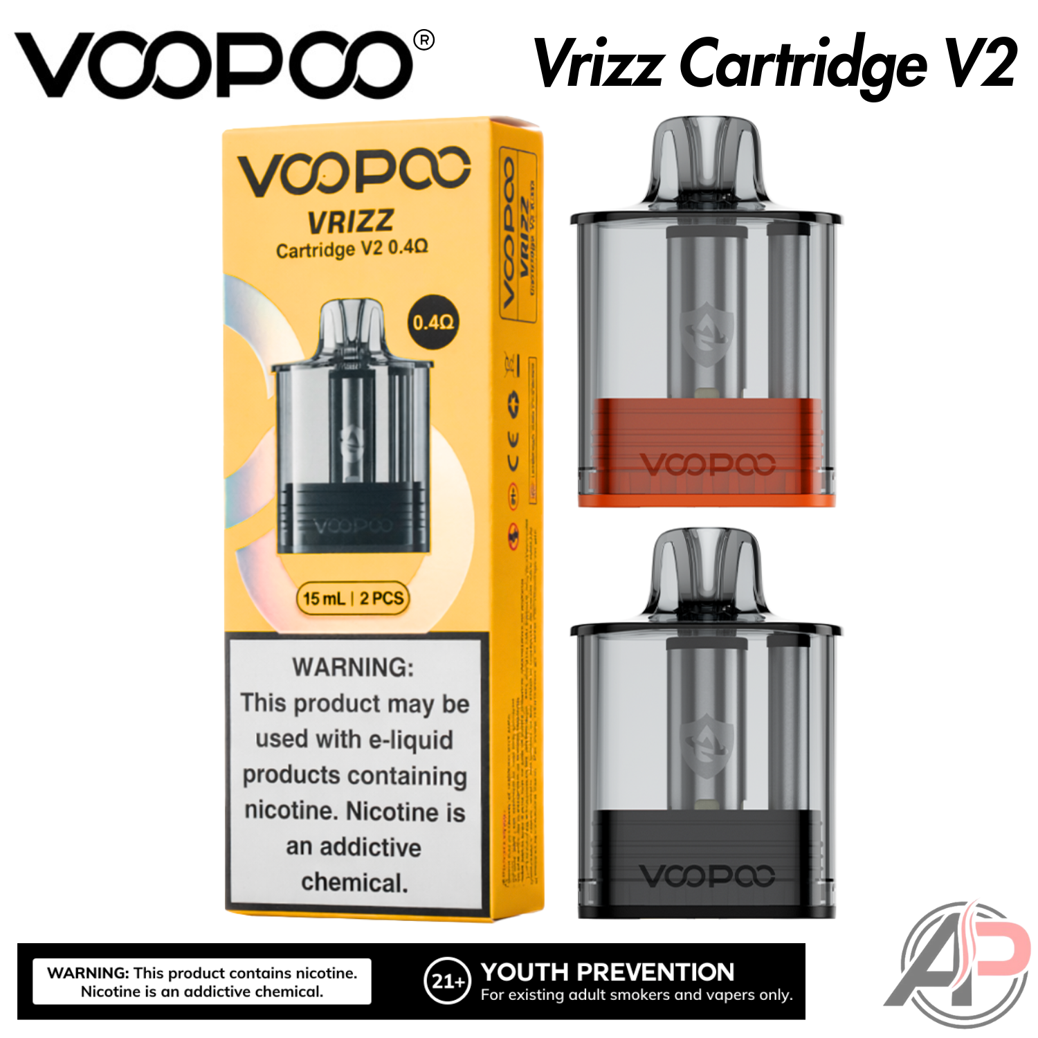 Voopoo Vrizz 2 Replacement Pod Cartridges 2 Pack Apvs Voopoo Vrizz 2 Replacement Pod Cartridges 2 Pack Apvs