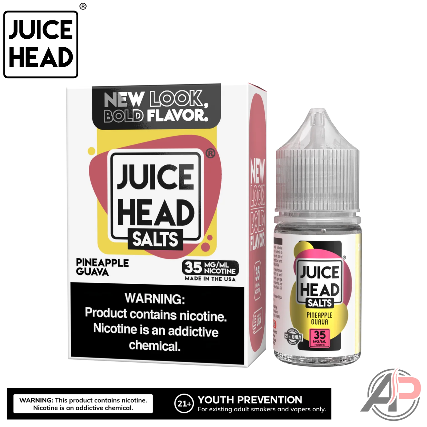 Juice Head Pineapple Guava E-Liquid 100mL