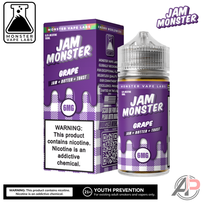 Grape E-Liquid By Jam Monster Vape Labs 100mL