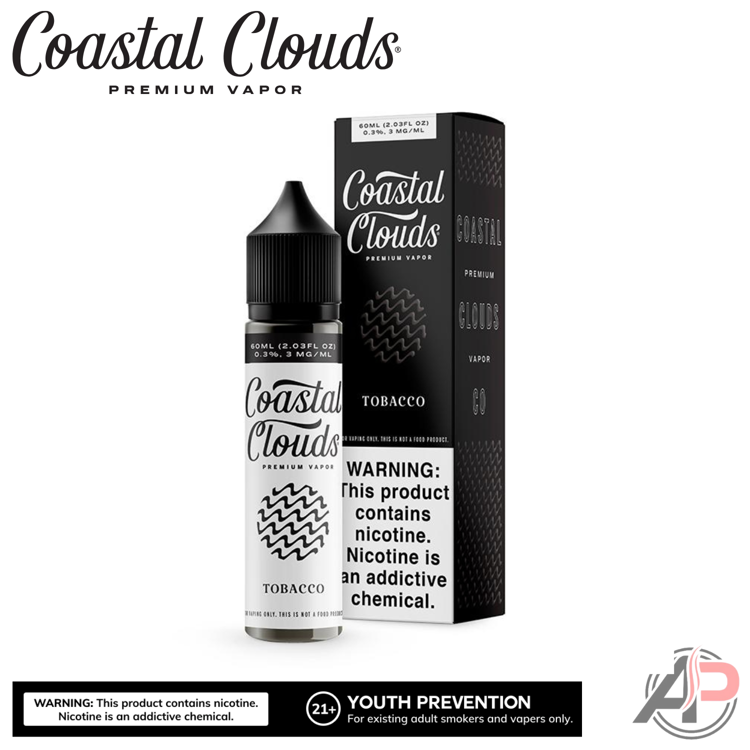 Coastal Clouds Tobacco E-liquid 60mL
