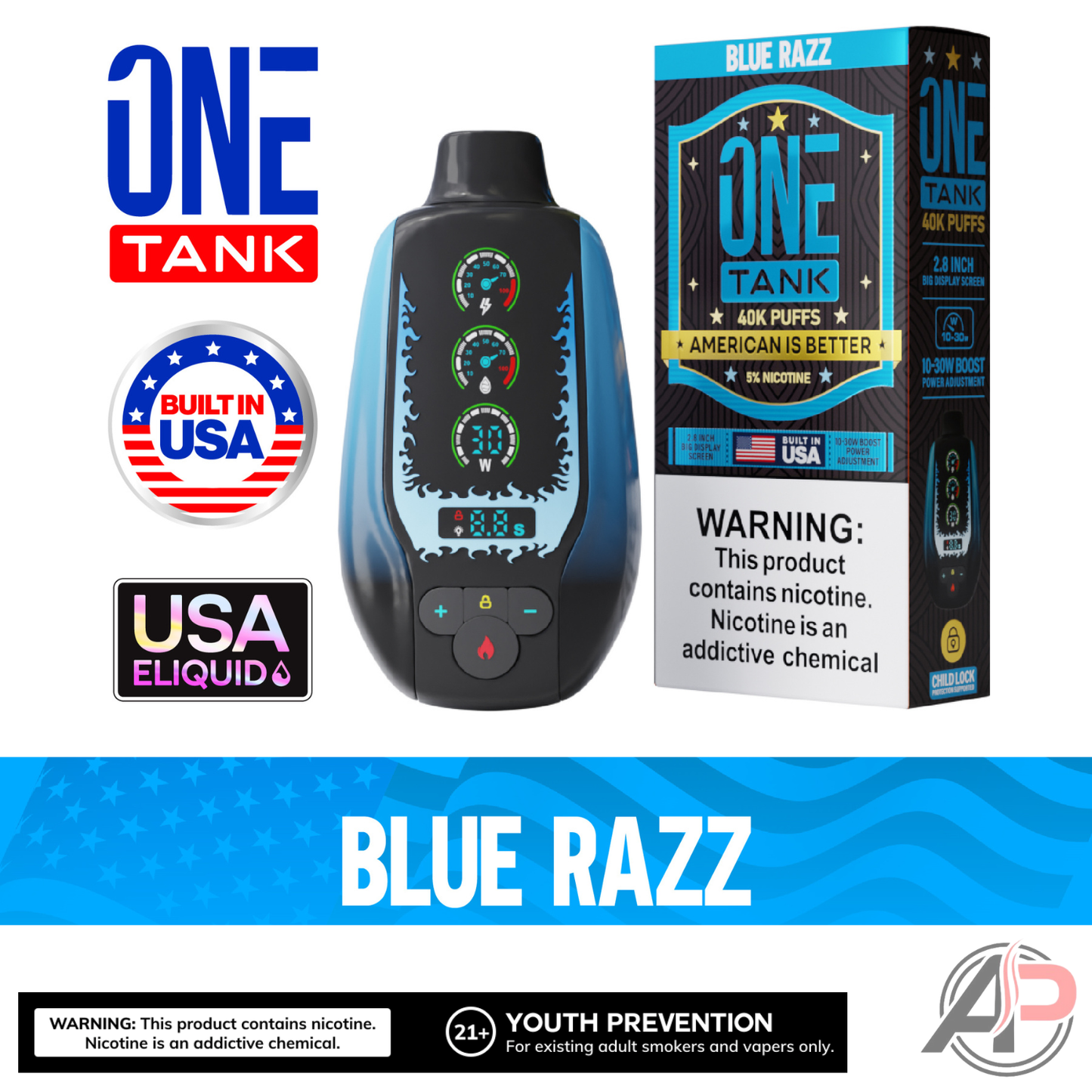 One Tank 40,000 Puffs Disposable Vape Device