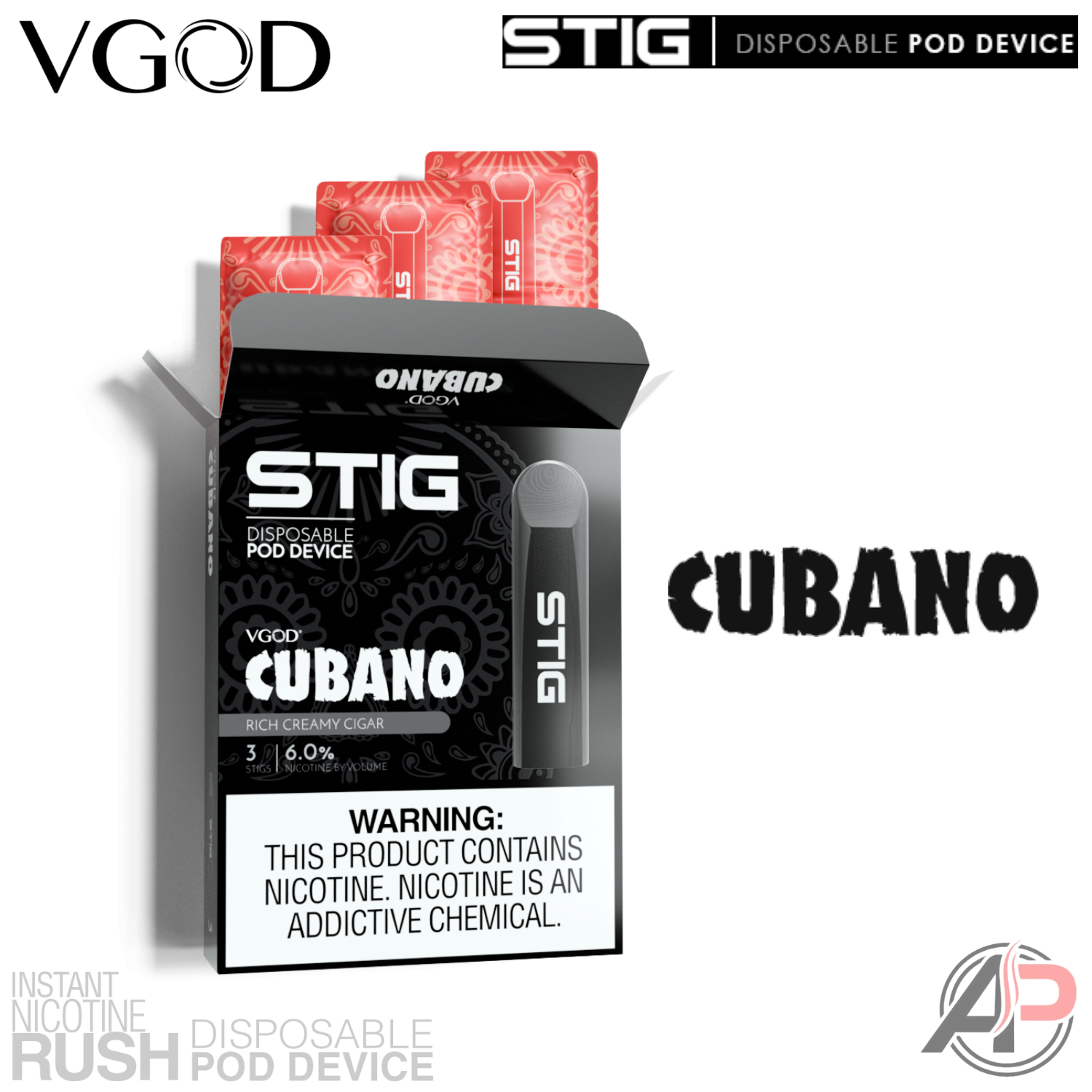 VGOD STIG Disposable Vape Pen | Vaping Device | E-Cigarette Apvs VGOD STIG Disposable Vape Pen | Vaping Device | E-Cigarette Apvs