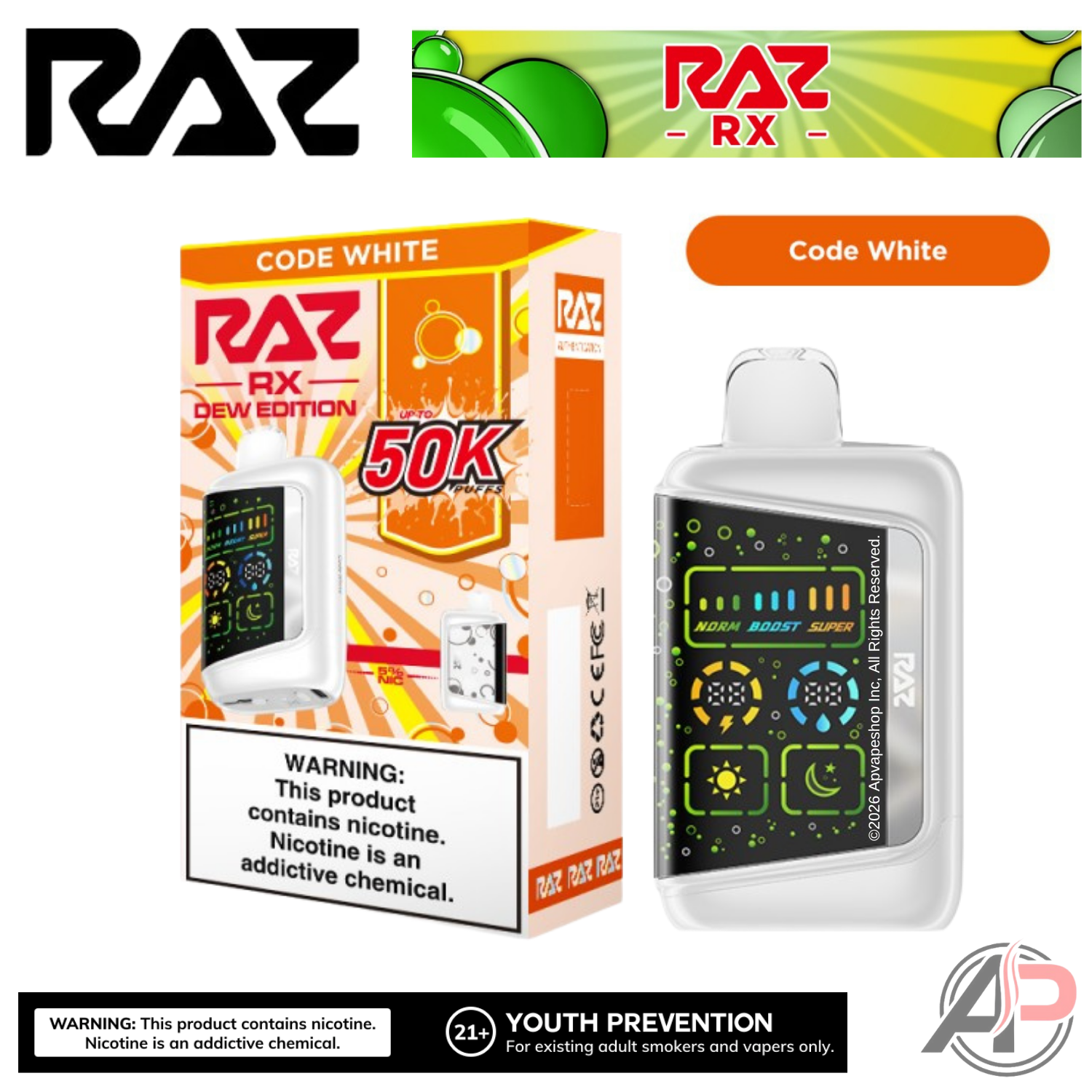 Raz RX50k Puffs Disposable Vape Device
