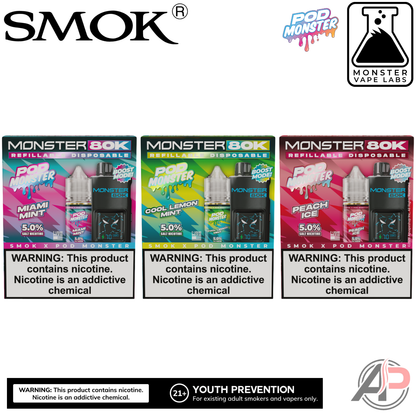 Smok Monster 80k Puffs Refillable Disposable Vape Device