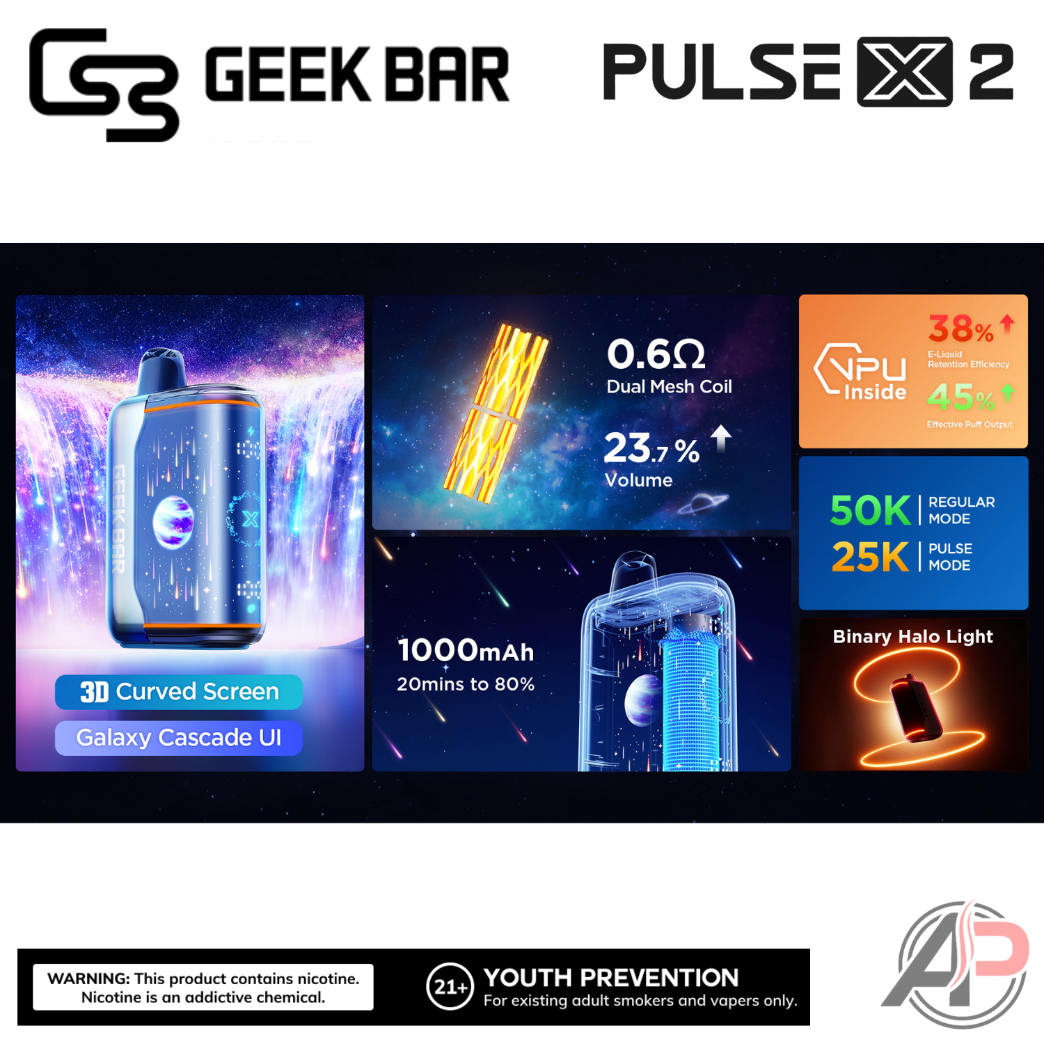 is geek bar pulse being discontinued Geek Bar Pulse X | 25000 puff Disposable Vape main image 1