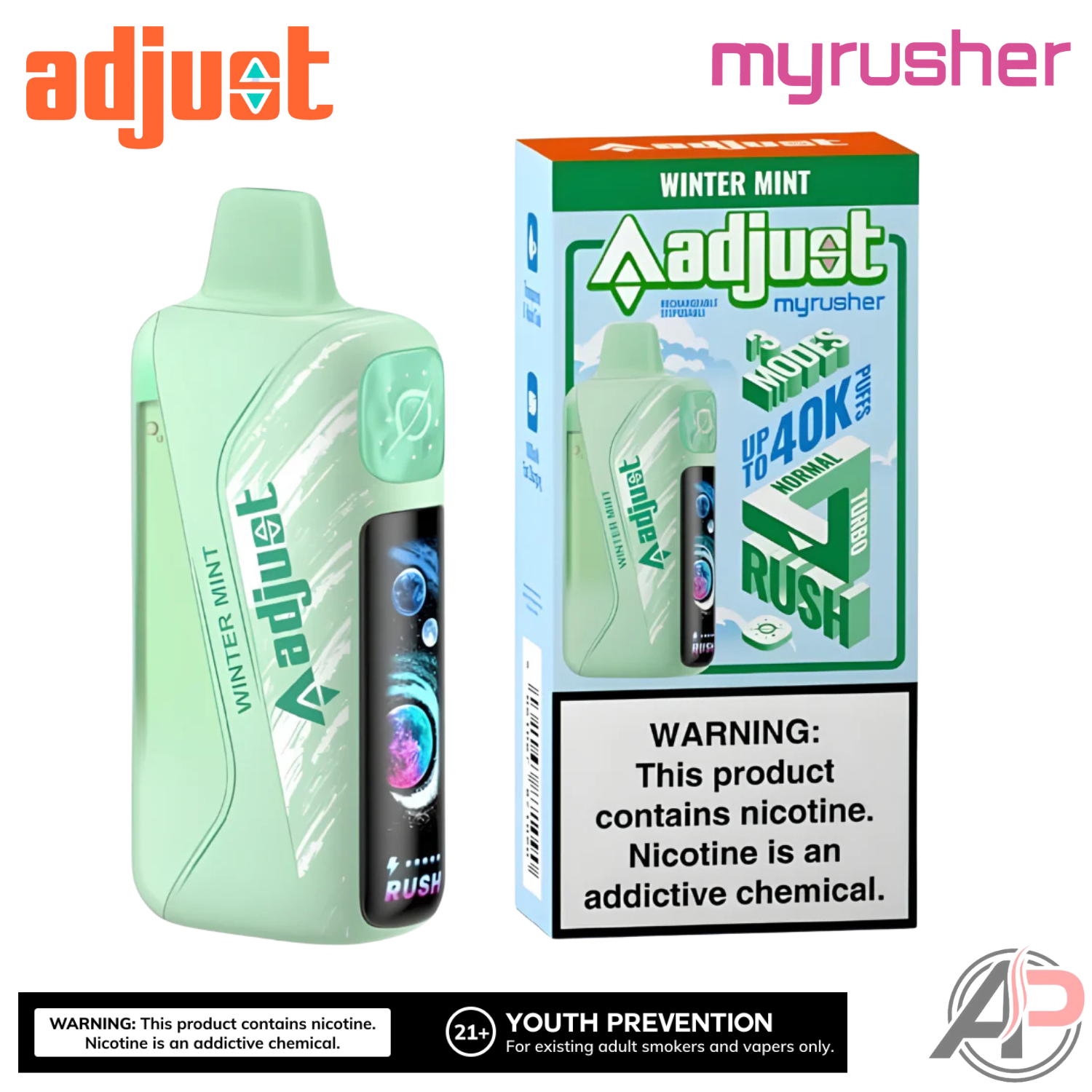 Adjust MyRusher 40k Puffs Disposable Vape Device