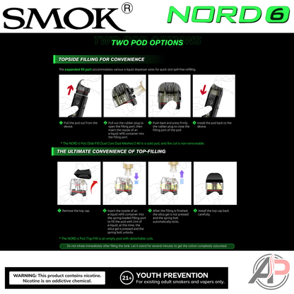 Smok Nord 6 Replacement Pods 2 Pack