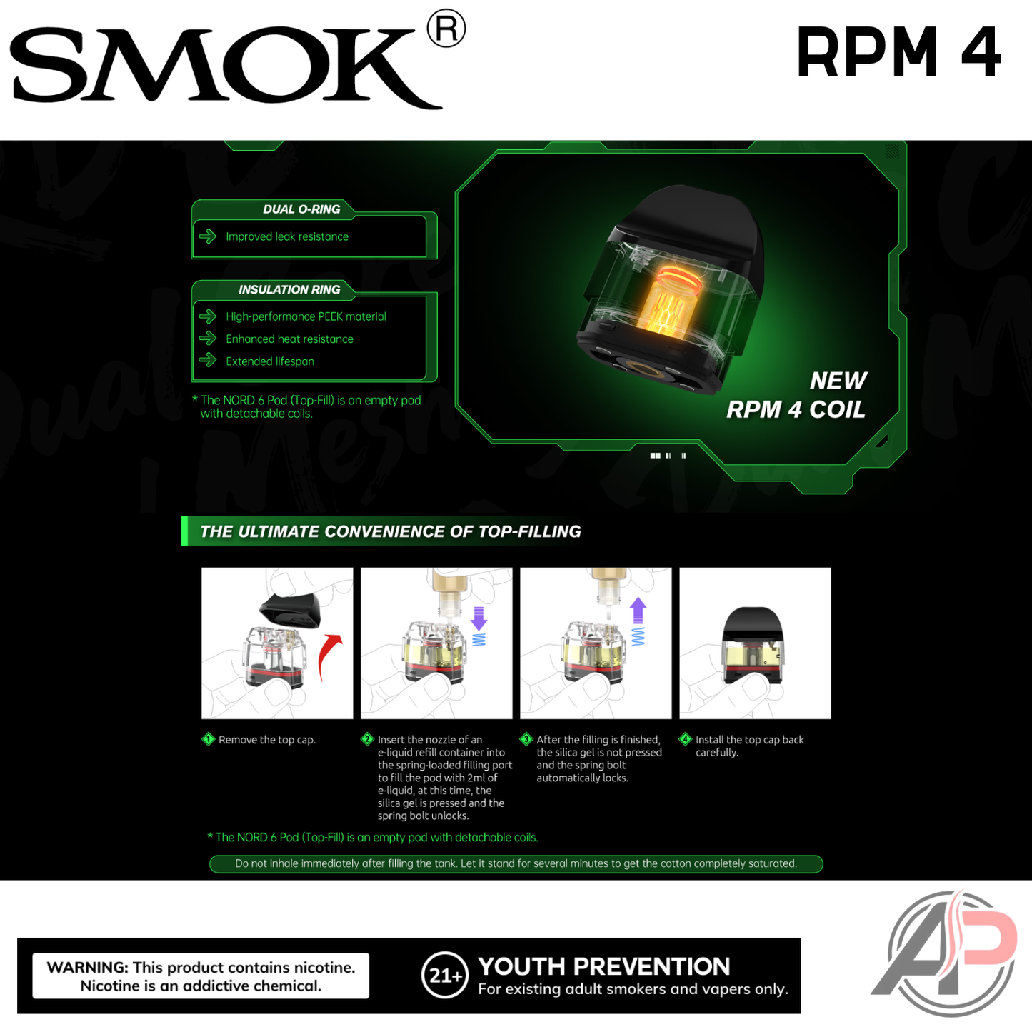Smok RPM 4 Replacement Coils 5 Pack