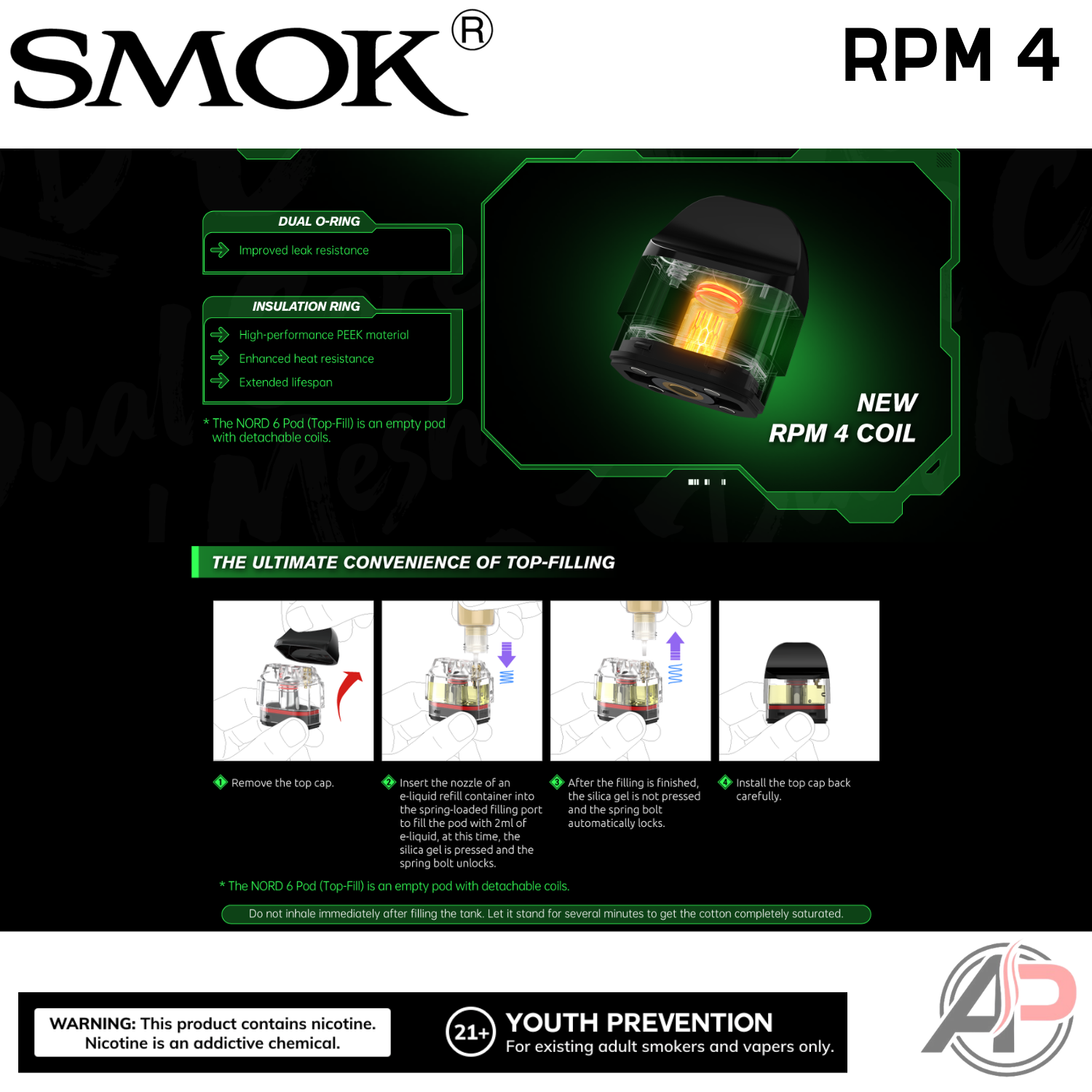 Smok RPM 4 Replacement Coils 5 Pack
