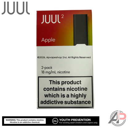 JUUL Pods Menthol 4 Pod Pack Juul 2 EU -Apple 1.8% (1 Packs 2 Pods Per Pack)