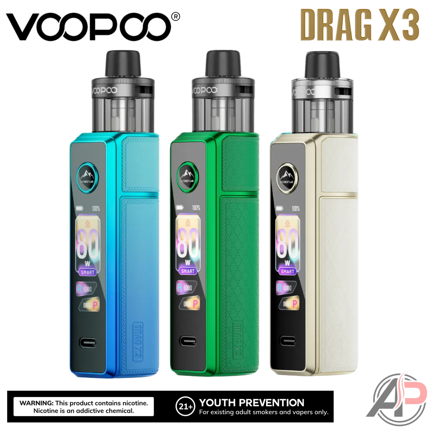 Voopoo Drag X3 80w Pod Mod Stater Kit Device